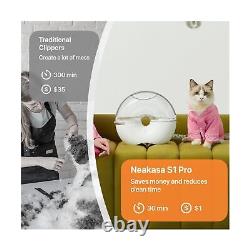 Neakasa par Neabot S1 Pro Kits de Toilettage pour Chiens, Aspirateur de Toilettage pour Animaux de Compagnie de 3L de Capacité