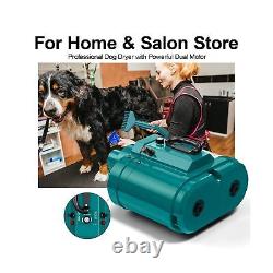 Sèche-cheveux de toilettage pour chien à vitesse variable PetLife pour chiens de taille moyenne/grande, moteur double