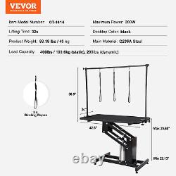 Table de toilettage pour animaux de compagnie hydraulique VEVOR 43 lourde devoir ajustable en hauteur