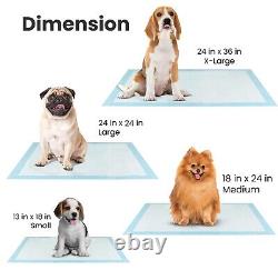 Tapis d'entraînement pour animaux de compagnie FPN pour chiens ultra-absorbants, non parfumés, bleus, disponibles en 4 tailles.