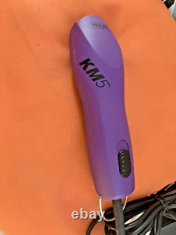 Wahl KM5 - Tondeuse professionnelle pour chien, chat et animal de compagnie à 2 vitesses, violet (sans lame)